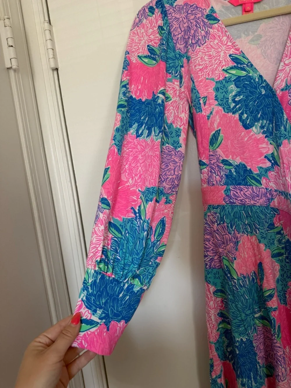 Lilly Pulitzer Floral Wrap Dress - Picture 4 of 5